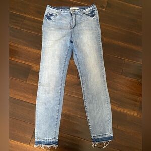 Cello Light Blue Cropped Stretch Denim Jeans